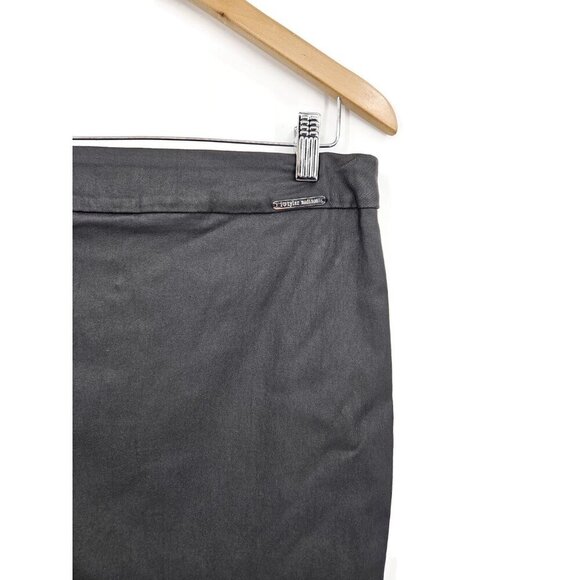 New I Love Tyler Madison Waxed Pencil Skirt Womens M Black Midi - Picture 3 of 6